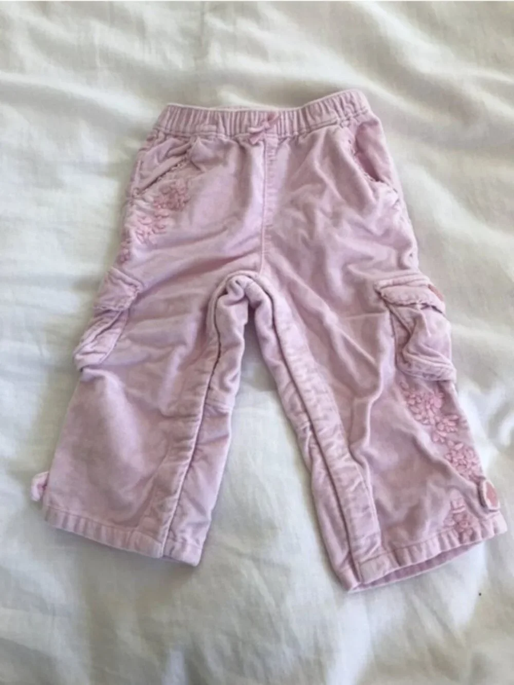 Baby Gap Pale Pink Velvet Pants
